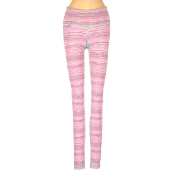 Lululemon Full Length Wunder Under Mint/Pink stripes. With Pockets 4 EUC - Picture 10 of 10